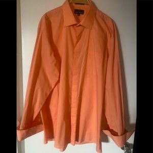 Stacy Adams peach cuff link dress shirt 🔥🔥🔥